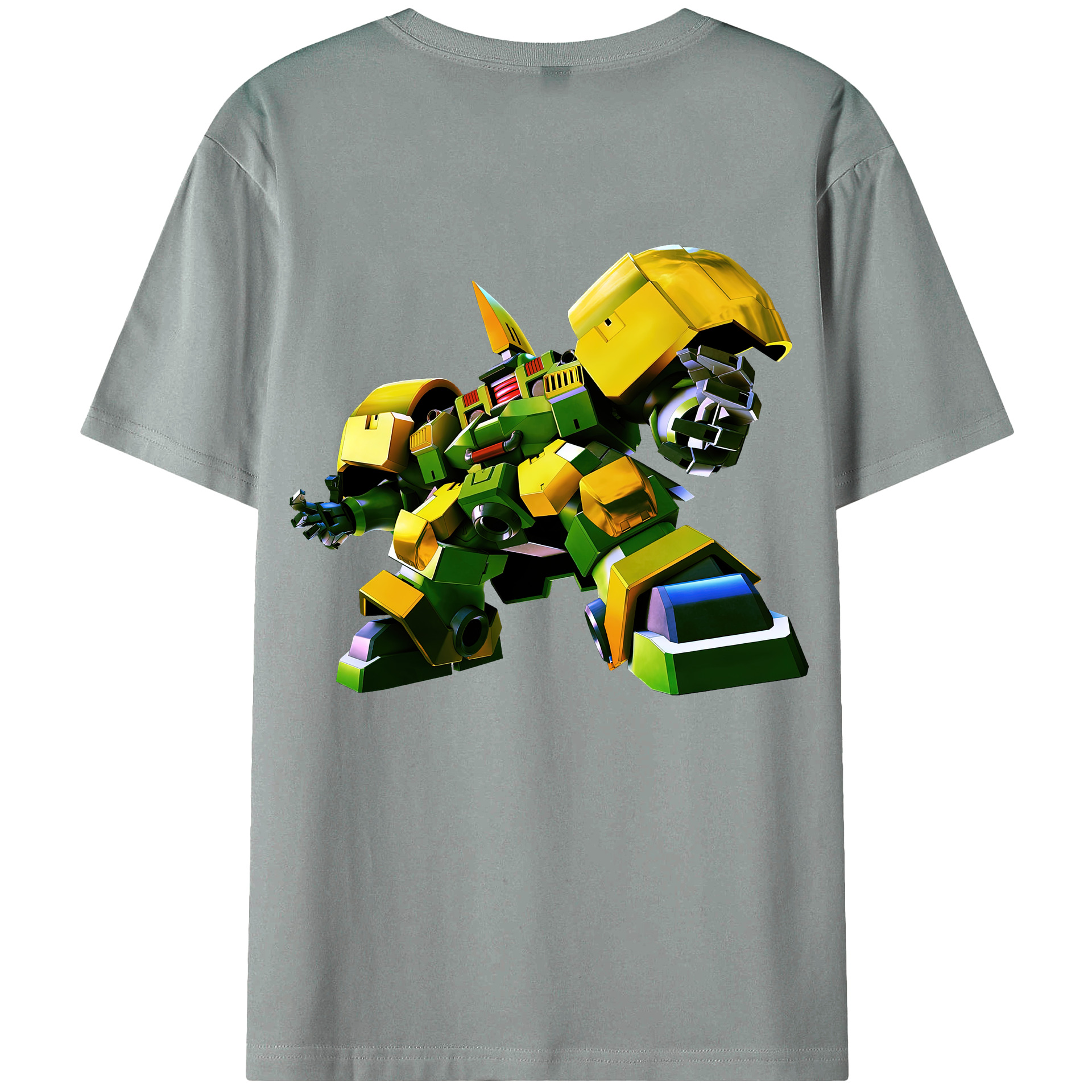 （画像用） 機動戦士ガンダム Mobile Suit Gundam 綿100％ メンズ半袖Tシャツ（バックプリント） 通気性